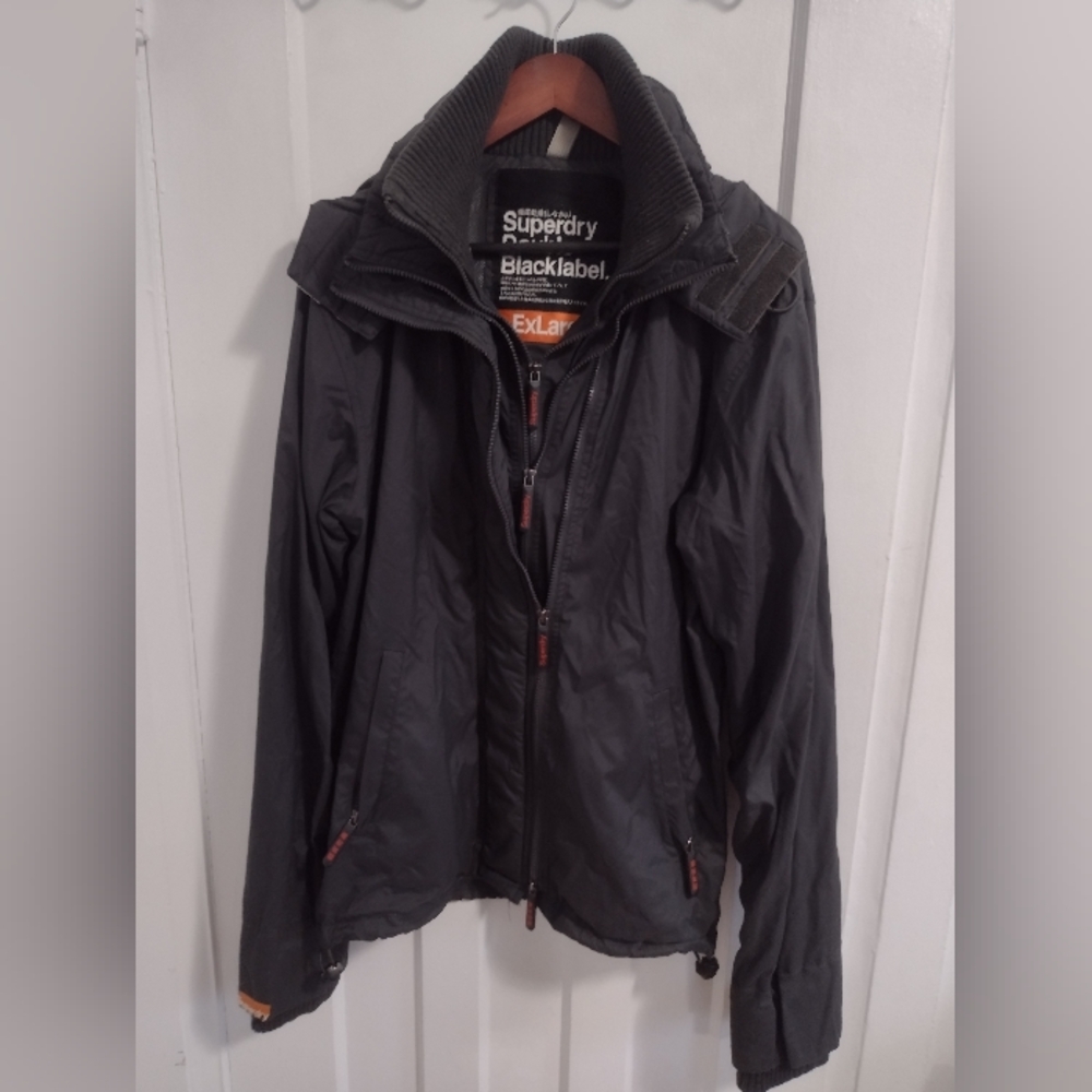 Superdry Black Jacket for Men